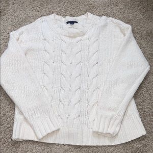WHITE AMERICAN EAGLE SWEATER